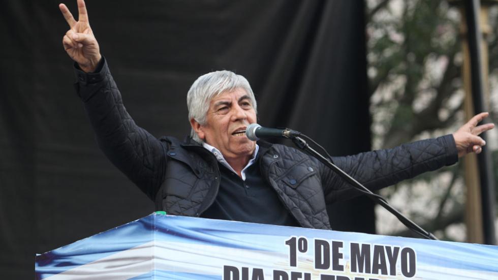 Hugo Moyano, lider de la CGT Azopardo