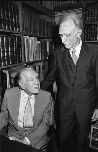 Borges junto a su gran amigo Bioy Casares