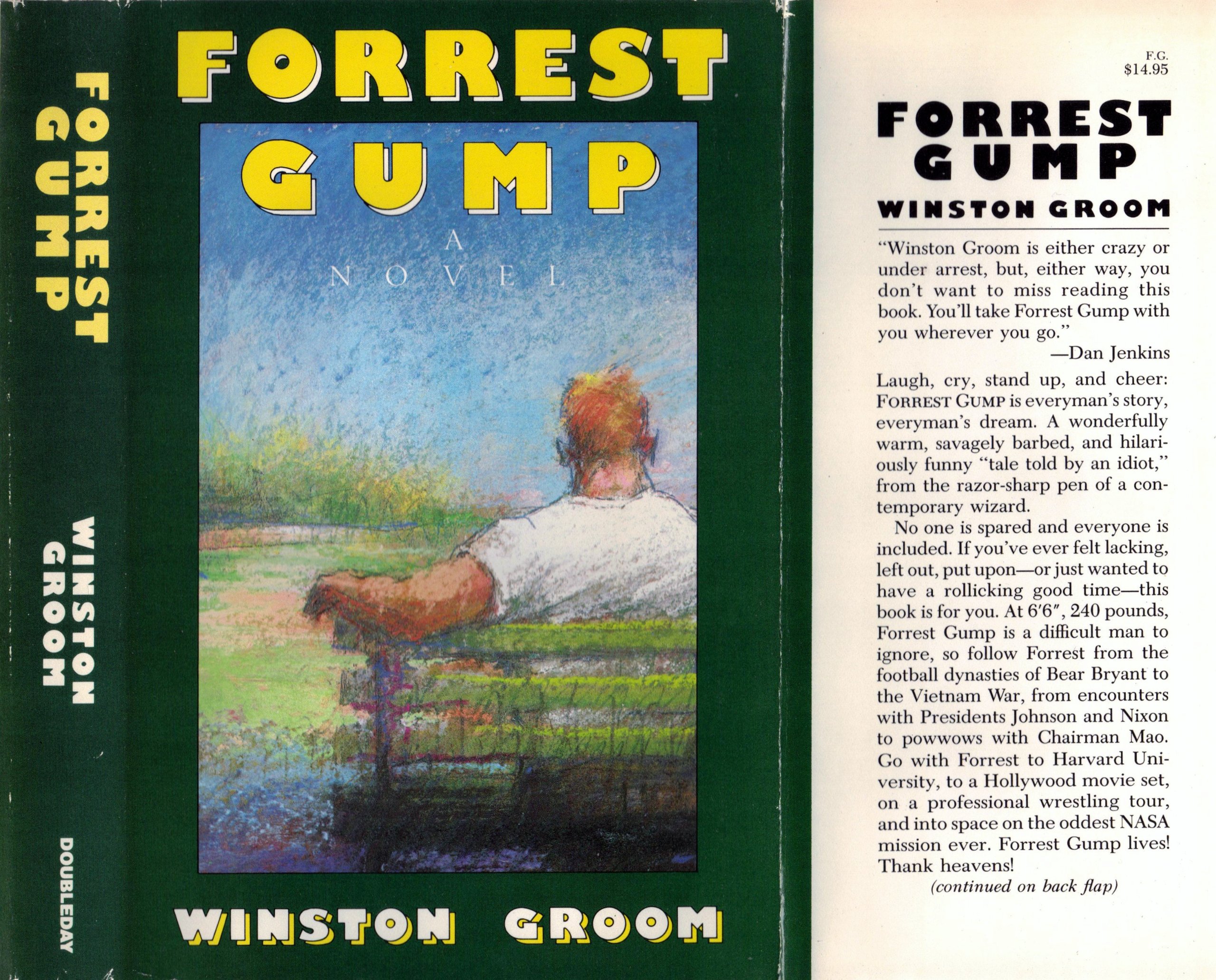 Tapa del libro Forrest Gump de 1986