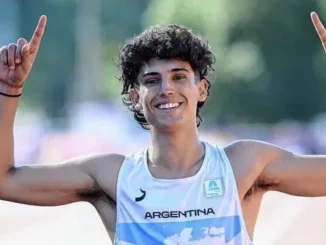 El atleta rafaelino de 17 años ganó el jueves en la prueba de los 100 metros y este domingo buscará repetir en los 200 metros.