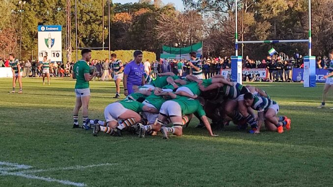 Partido duro entre San Martín y Hurling