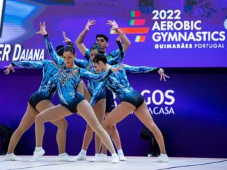 Última presentación argentina en el máximo certamen de gimnasia aérobica.