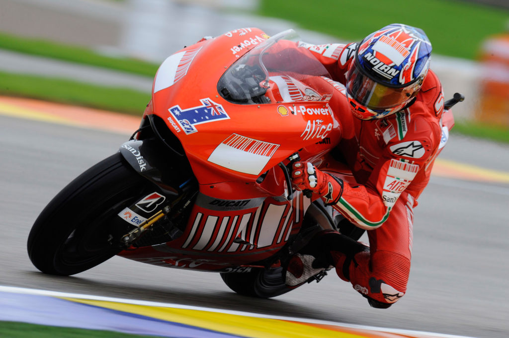 Casey Stoner el primer campeón con Ducati.