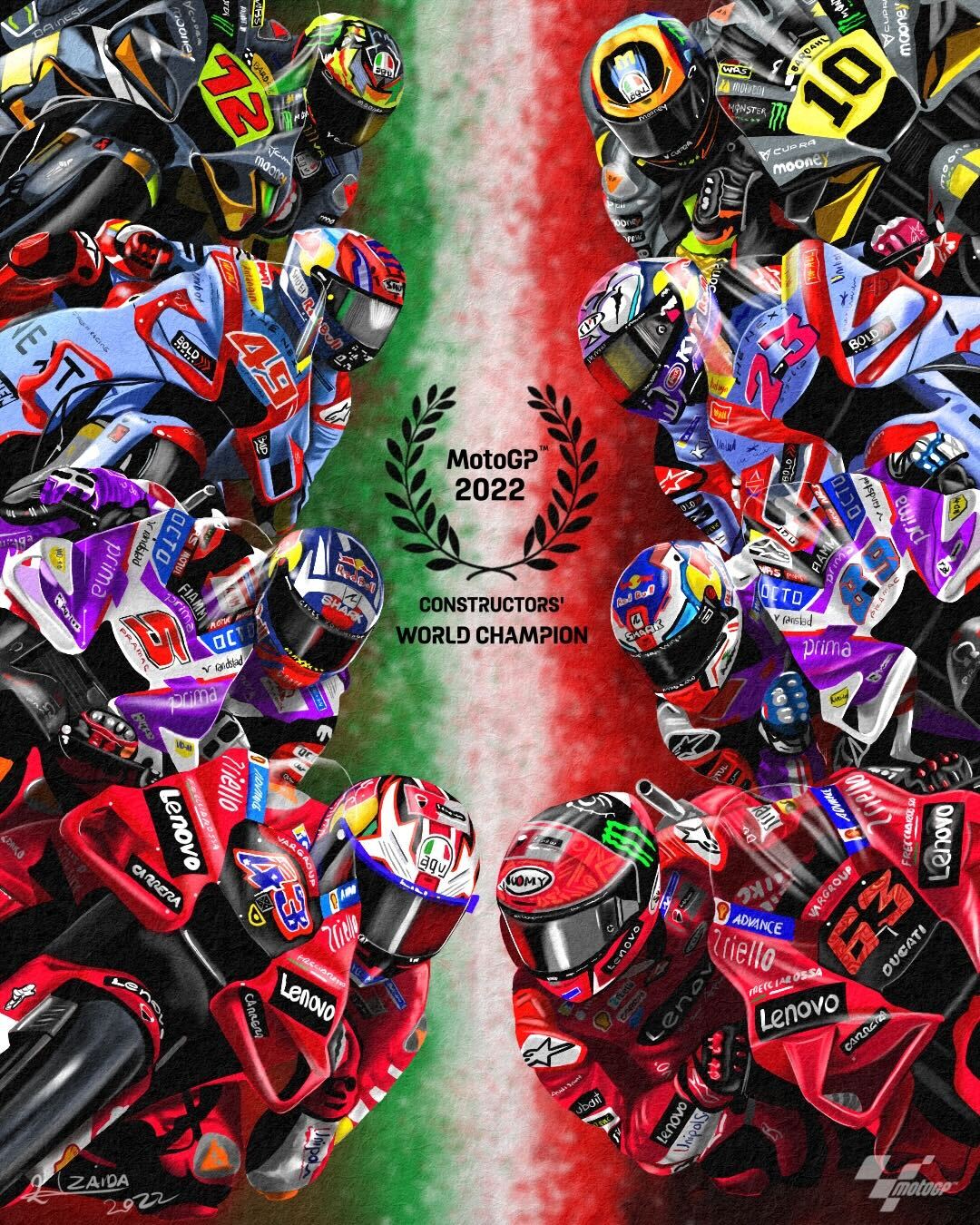 Todas las motos Ducati de MotoGP.