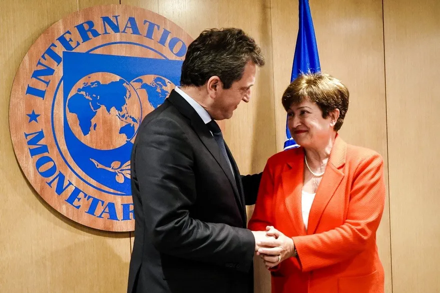 Sergio Massa y Kristalina Georgieva | Foto: Twitter @SergioMassa