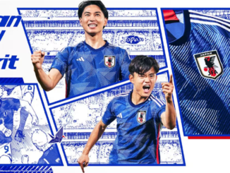 La camiseta que usará Japón en el Mundial de 2022. Fuente: OneFootball