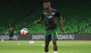 Jhon Córdoba, colombiano que juega de delantero en F.C. Krasnodar