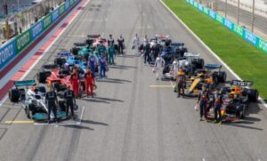 Alineacion final de la F1 para el 2023 en la zona de largada 