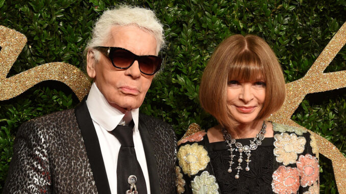 Karl Lagerfeld y Anna Wintour