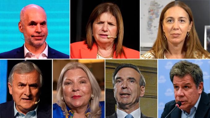 Rodríguez Larreta, Bullrich, María Eugenia Vidal, Gerardo Morales, Elisa Carrió, Miguel Ángel Pichetto y Facundo Manes