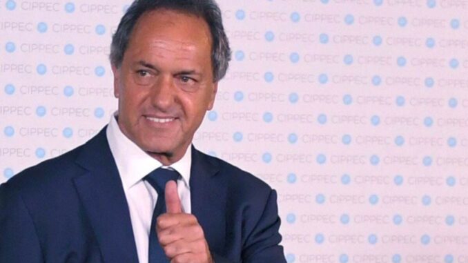 Daniel Scioli se definio como "El candidato del consenso"