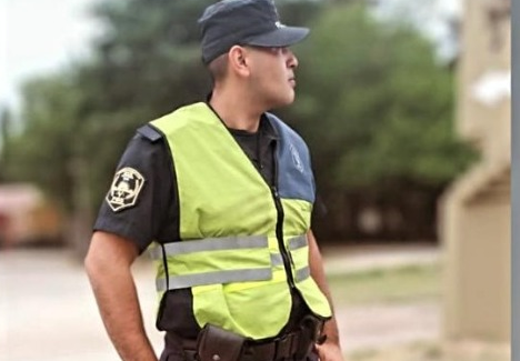 Osvlado Cantero, el policia de 25 años.