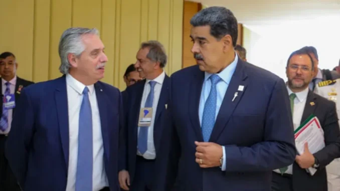 La reunión de Alberto Fernández con Nicolás Maduro