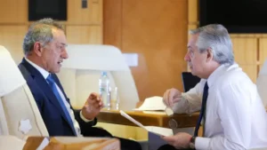 Daniel Scioli y Alberto Fernández