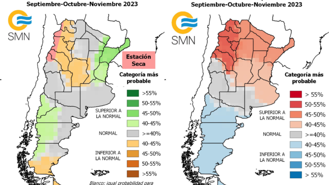 📷 SMN: Estas son las condiciones más probables para el trimestre SEP-OCT-NOV 2023