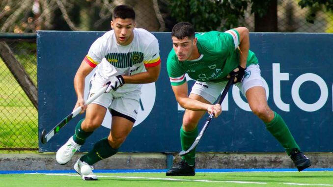 Lucio Méndez Pin (Lomas) y Juan Ignacio Catán (Hurling) en la fecha seis de la segunda ronda del Torneo Metropolitano.