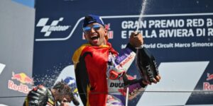 Jorge Martín celebrando el Gran Premio de San Marino.