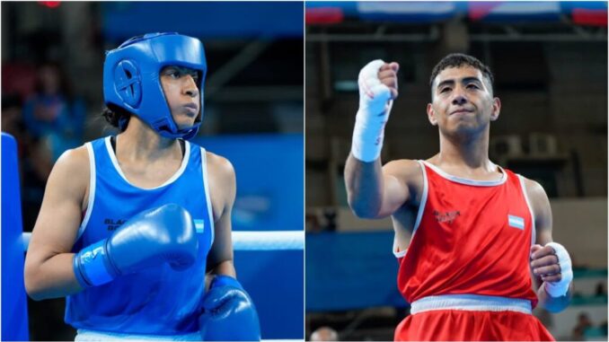 Lucia Pérez y Luciano Amaya en los Juegos Panamericanos 2023.