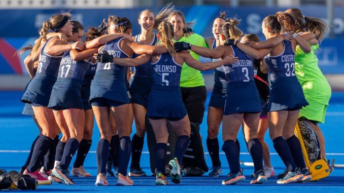 Las Leonas festejan el Oro en los Panamericanos Santiago de Chile 2023