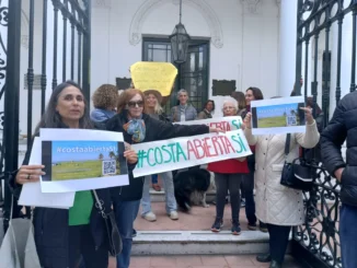 Vecinos de San Isidro repudian la construcción de un proyecto edilicio frente al río