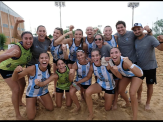 Medalla de plata para Argentina en beach handball femenino y masculino.