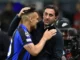 Lautaro Martínez y Diego Milito en el Inter