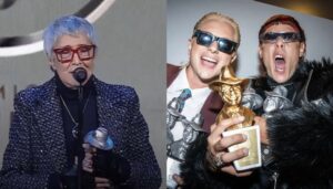 Dos de los grandes protagonistas de la noche, ya sea por su discurso contundente o por ser los mas ganadores.