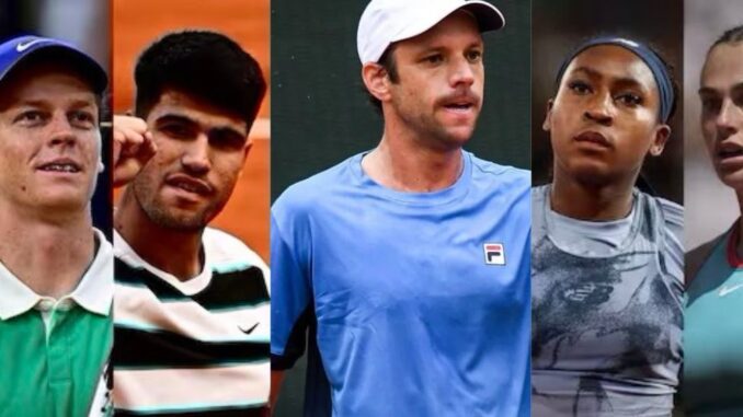 finalistas de Roland Garros. Jannik Sinner, Carlos Alcaraz, Horacio Zeballos, Coco Gauff, Aryna Sabalenka