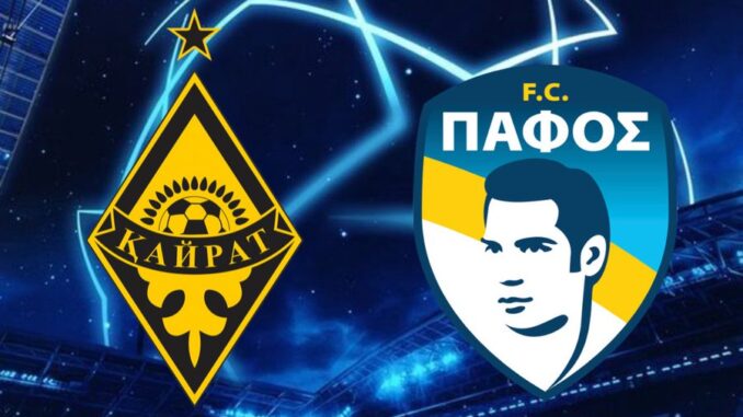 Fc Kairat Almaty y Pafos Fc disputaran la fase de grupos de la Champions League 2025/26