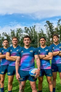 La camiseta alternativa de los Pumas Seven sin el VISA. 