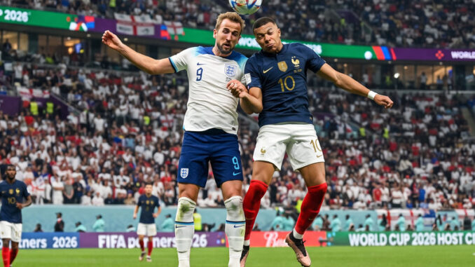 Harry Kane y Kylian Mbappé. Imagen generada con Gemini AI.